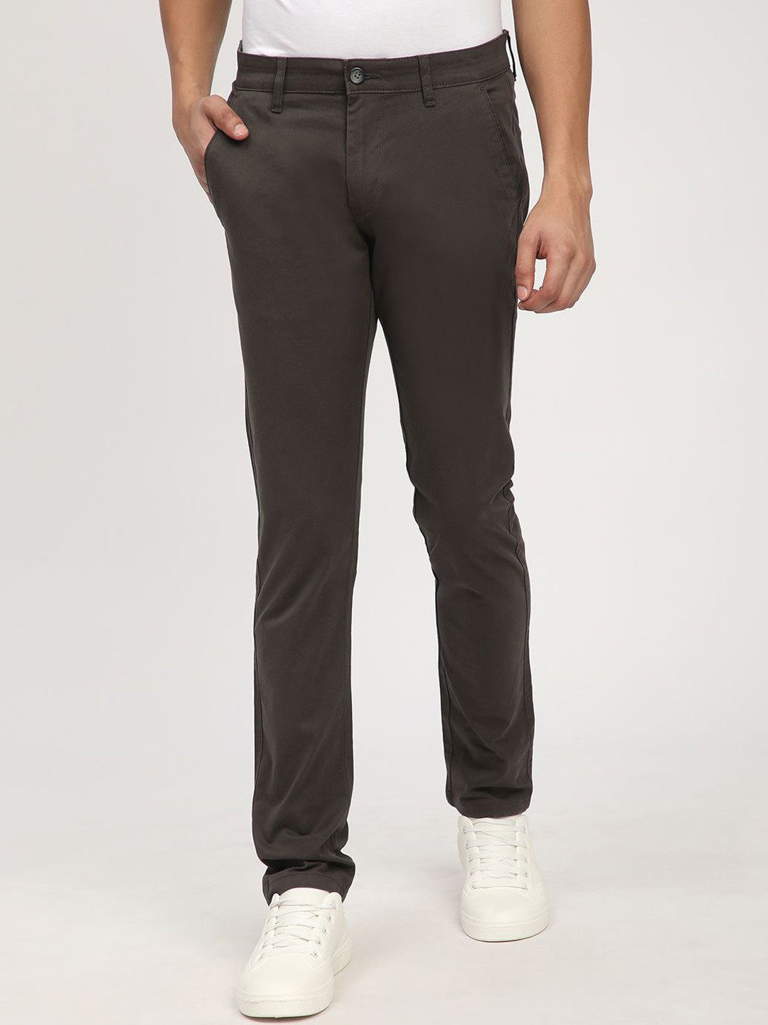 R&B Skinny Fit Cotton Trousers