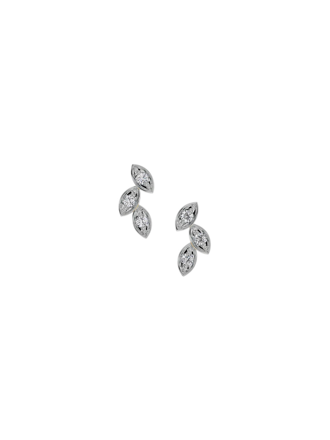 Emori Marquise Mirage Lab Diamond Earring in 18KT Gold