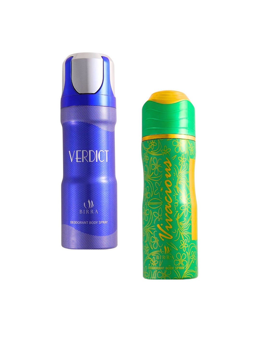 BIRRA Set Of 2 Verdict & Vivacious Deodorant Body Spray - 200 ml Each