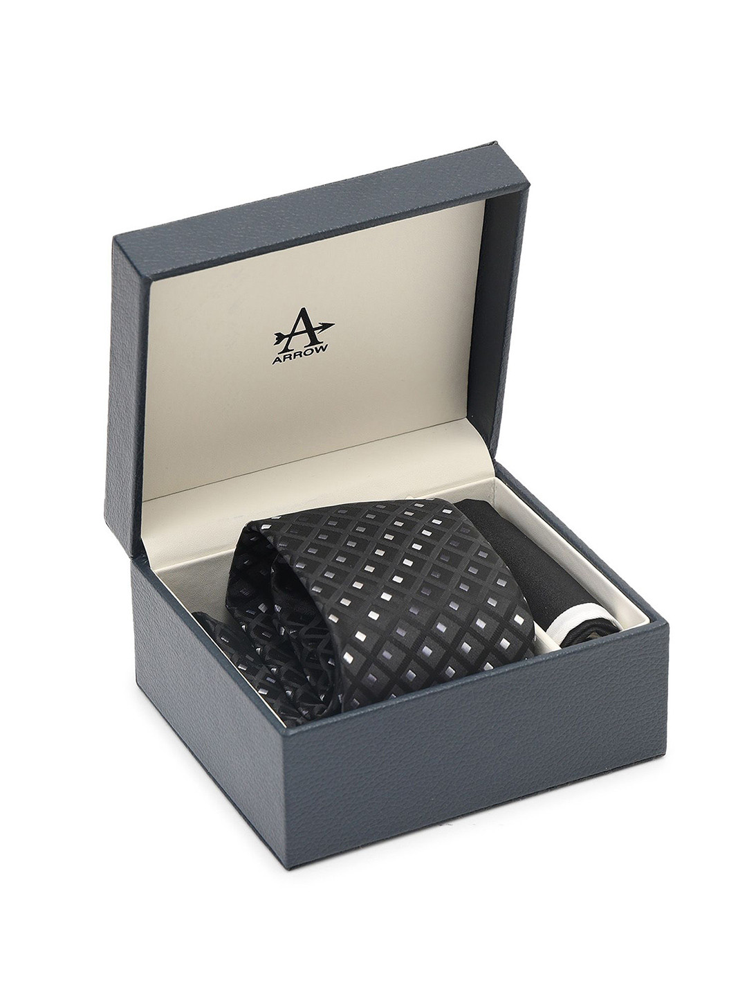 Arrow Men's Geometric Pattern Tie And Pocket Square Gift Set