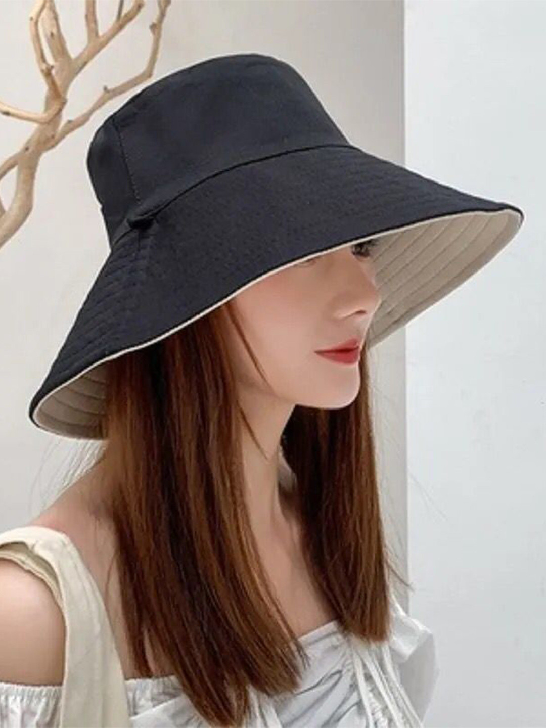 Alexvyan Women Reversible Brim Bucket Hat