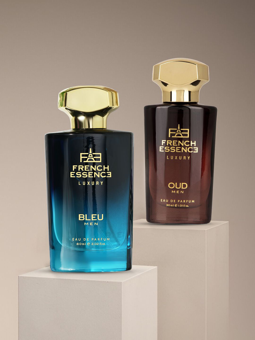 FRENCH ESSENCE Men Set Of 2 Oud Long Lasting EDP - 30 ml And Bleu EDP - 60 ml