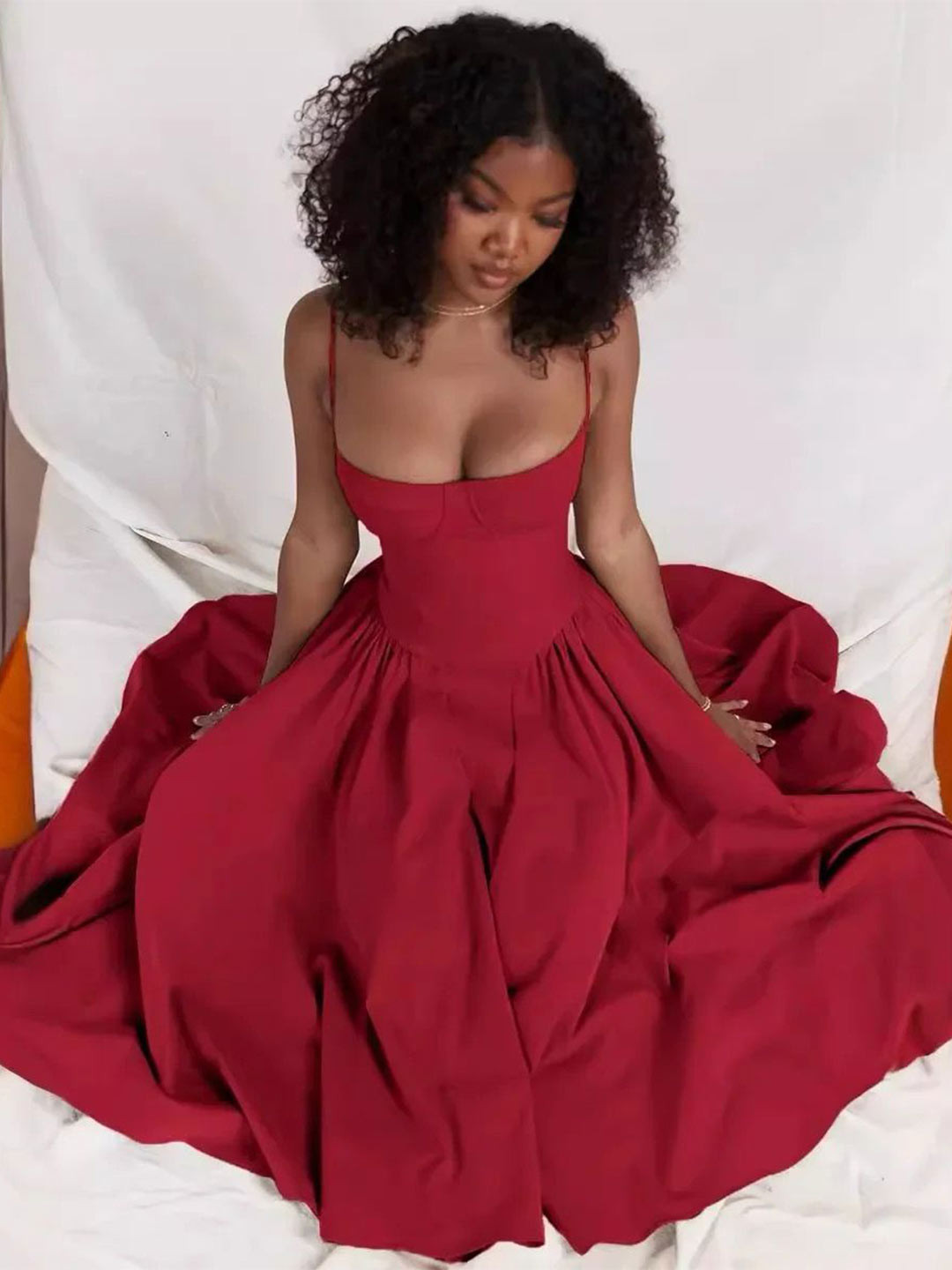 Miss Mosa By Akanksha  Women Agastha Midi Vintage Retro Dress