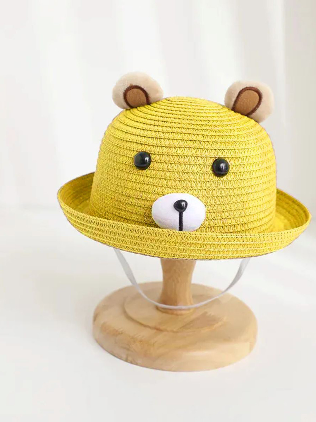 Adorazone Boys Yellow Self Design Fedora Hat