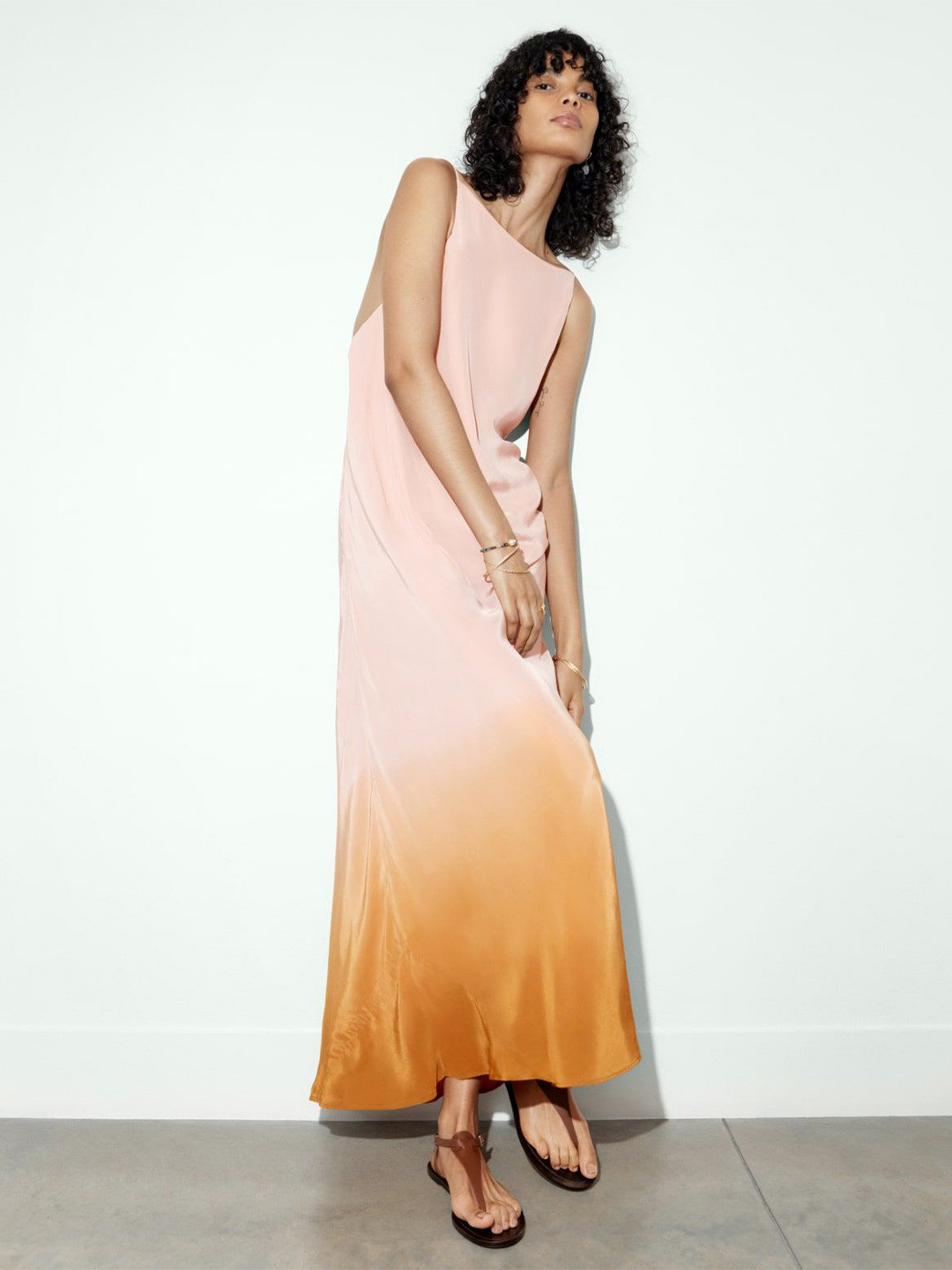 Marks & Spencer Women Ombre Shoulder Straps Sleeveless Maxi Dress
