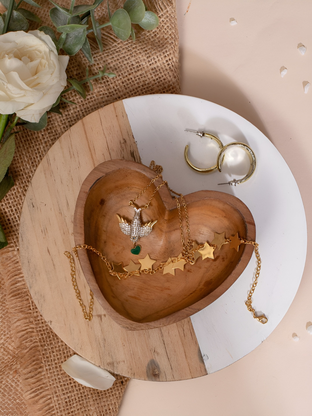 Confetti Gifts Brown Heart Shaped Serving Bowl