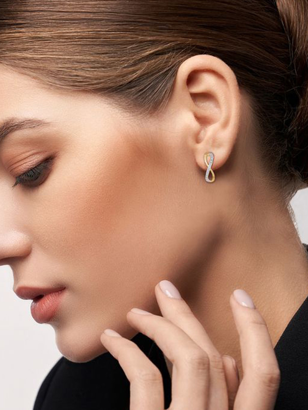 Emori Infinity Lab Diamond in 14KT Gold Earring