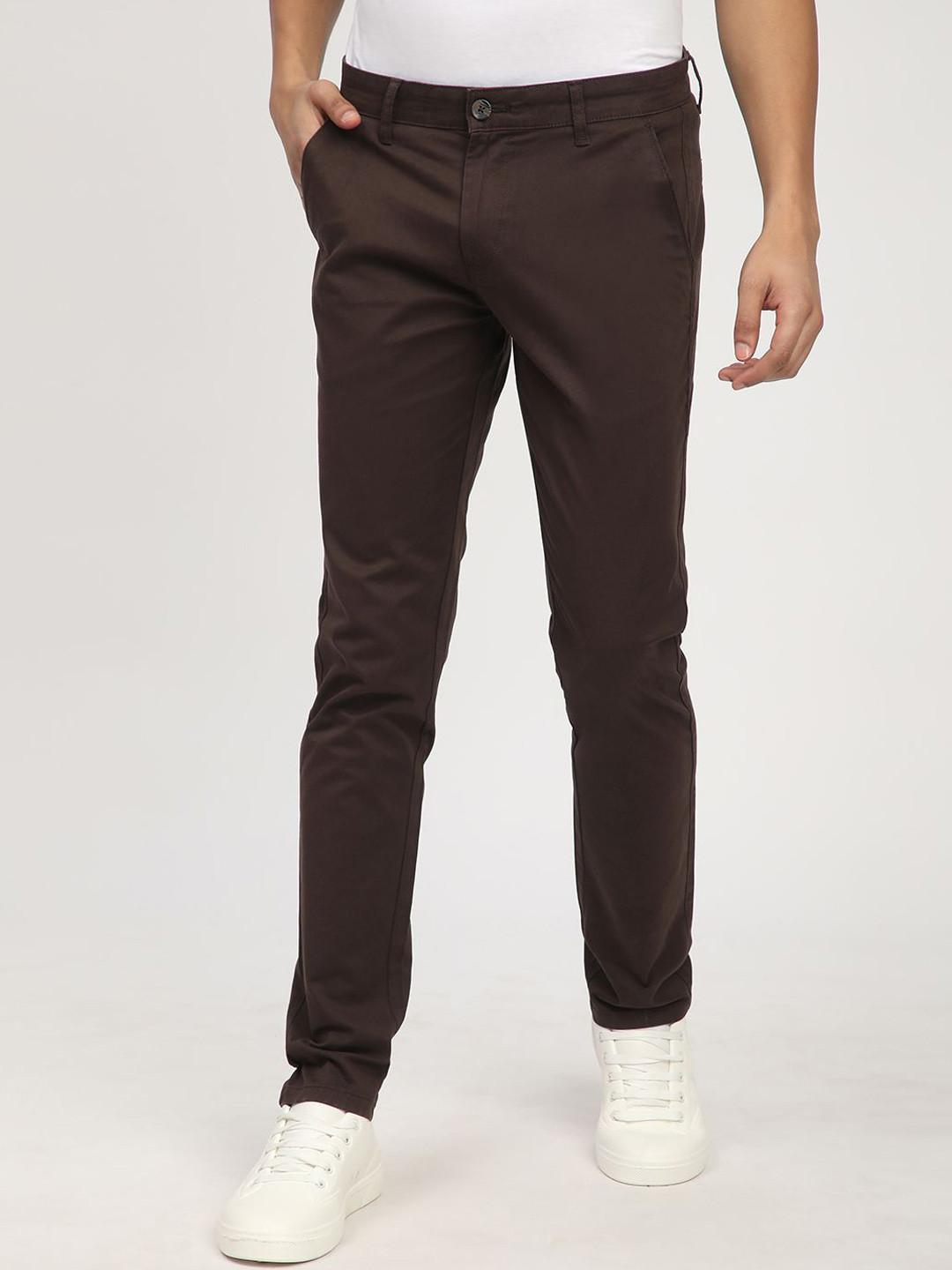 R&B Skinny Fit Cotton Trousers