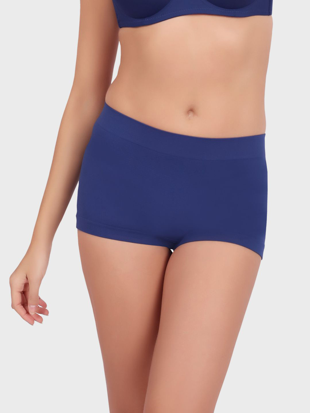 Luella Full Coverage Mide Rise Wide Band Elastic Waist Boyshorts