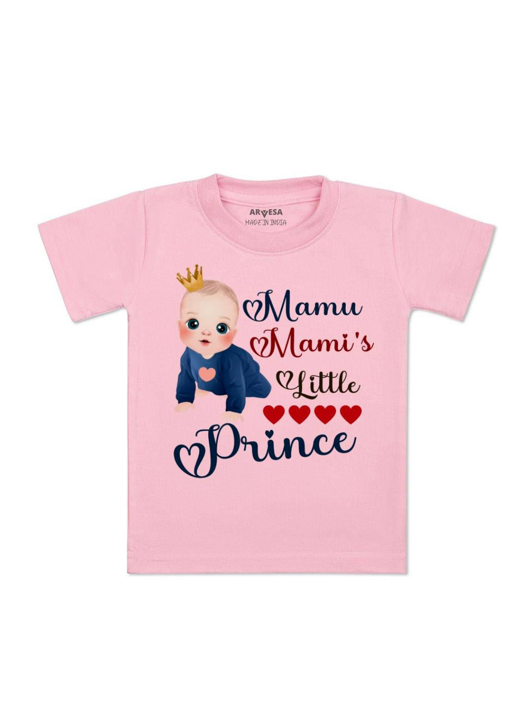 Arvesa Kids Mamu Mami'S Little Prince Printed Tshirt