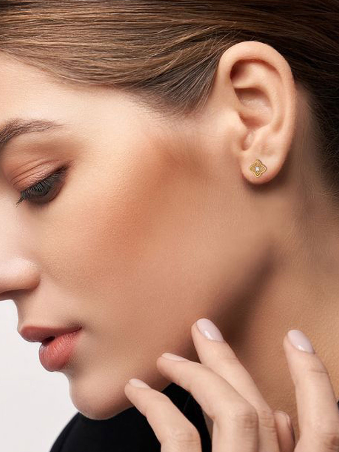 Emori Star Brilliance Lab Diamond in 14KT Gold Earring