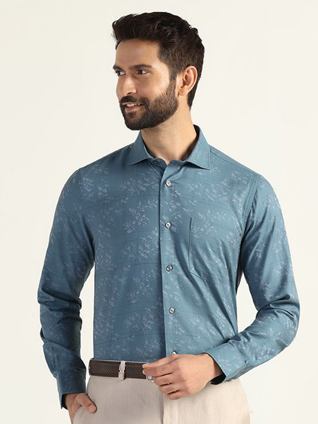 Blackberrys Men Slim Fit Opaque Formal Shirt