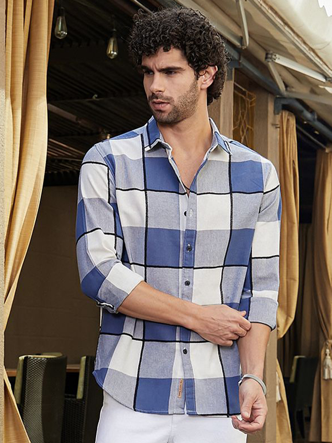 CAHOOT Men Comfort Opaque Checked Casual Shirt