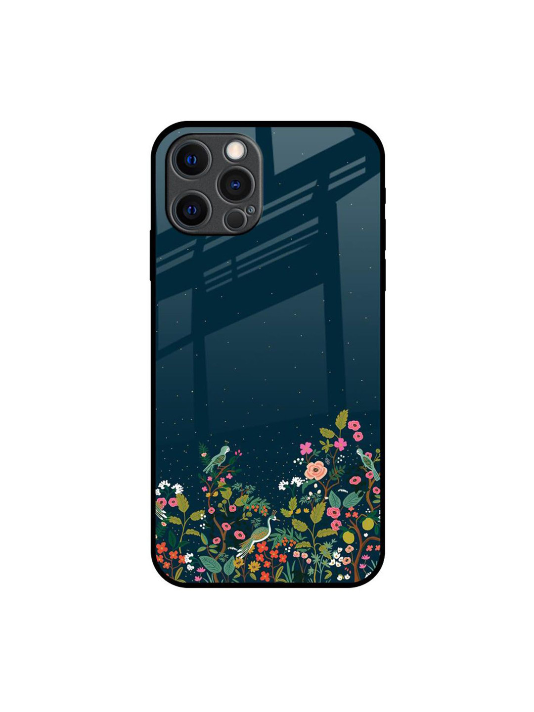 QRIOH Floral Printed iPhone 12 Pro Max Back Case Mobile Accessories