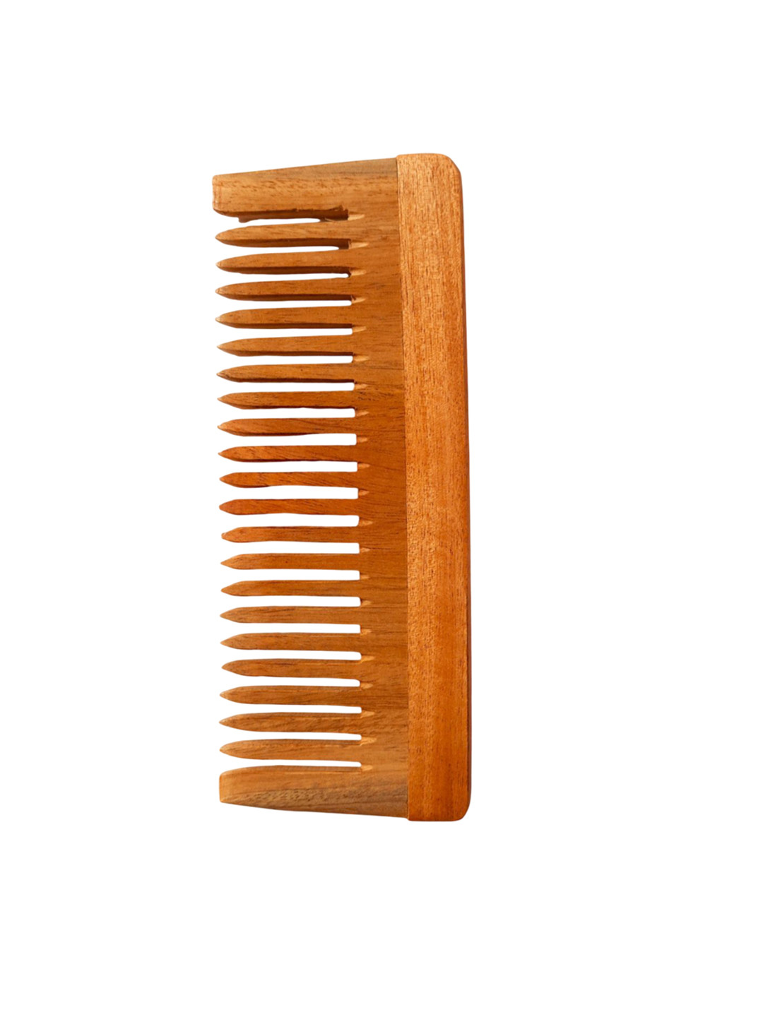 The Earth Trading Natsbyte Pure Kacchi Neem Wooden Comb - TET014 Brown