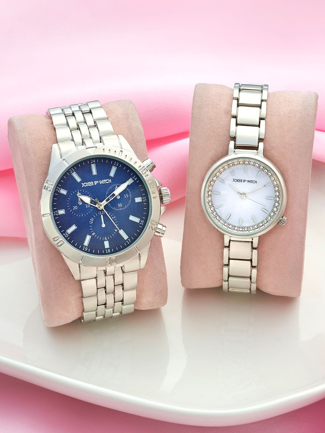 JOKER & WITCH Colin & Scarlett Analogue Couple Watches Giftset