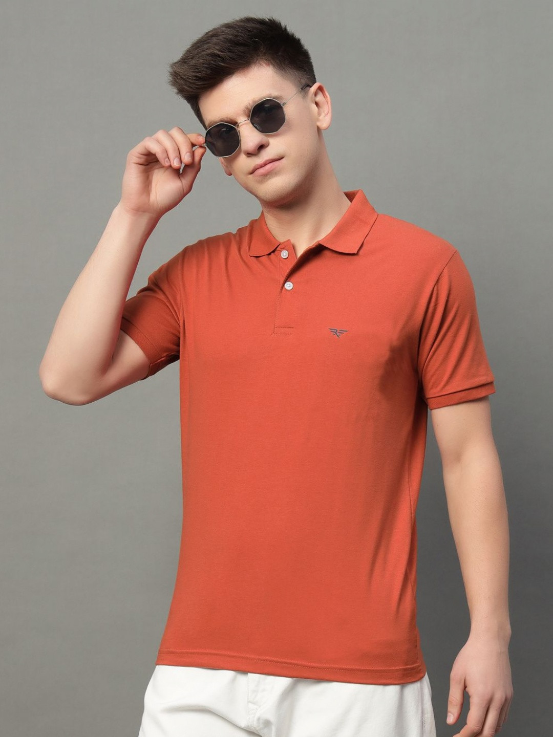 XYRIS Men Polo Collar T-shirt
