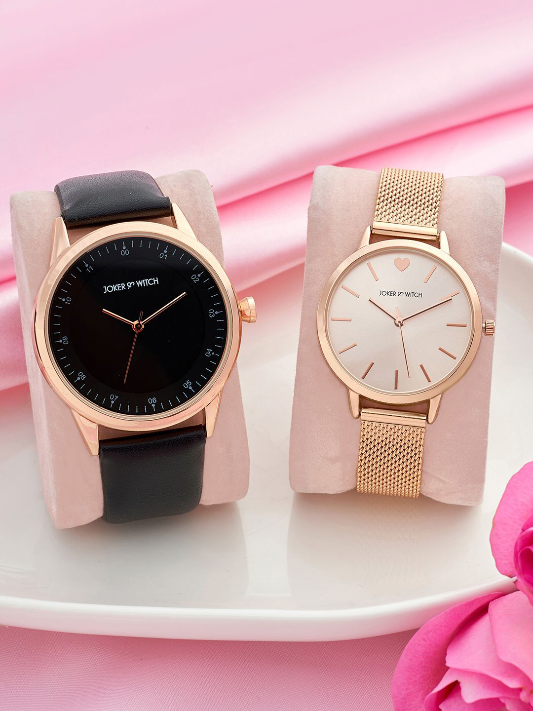 JOKER & WITCH Joe & Sophie Analogue Couple Watches Giftset