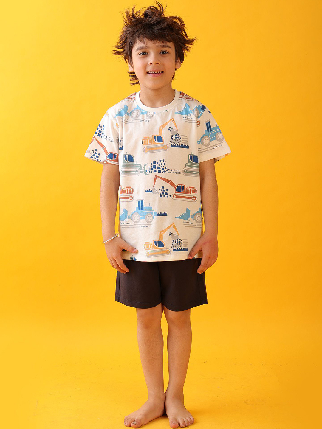 Anthrilo Boys Mighty Digger Sleepwear Shorts Set Night suit