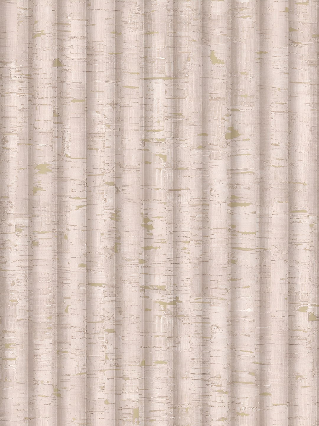 Fedora Wallpapers Beige & Green Rugged Wood Block Printed Wallpaper