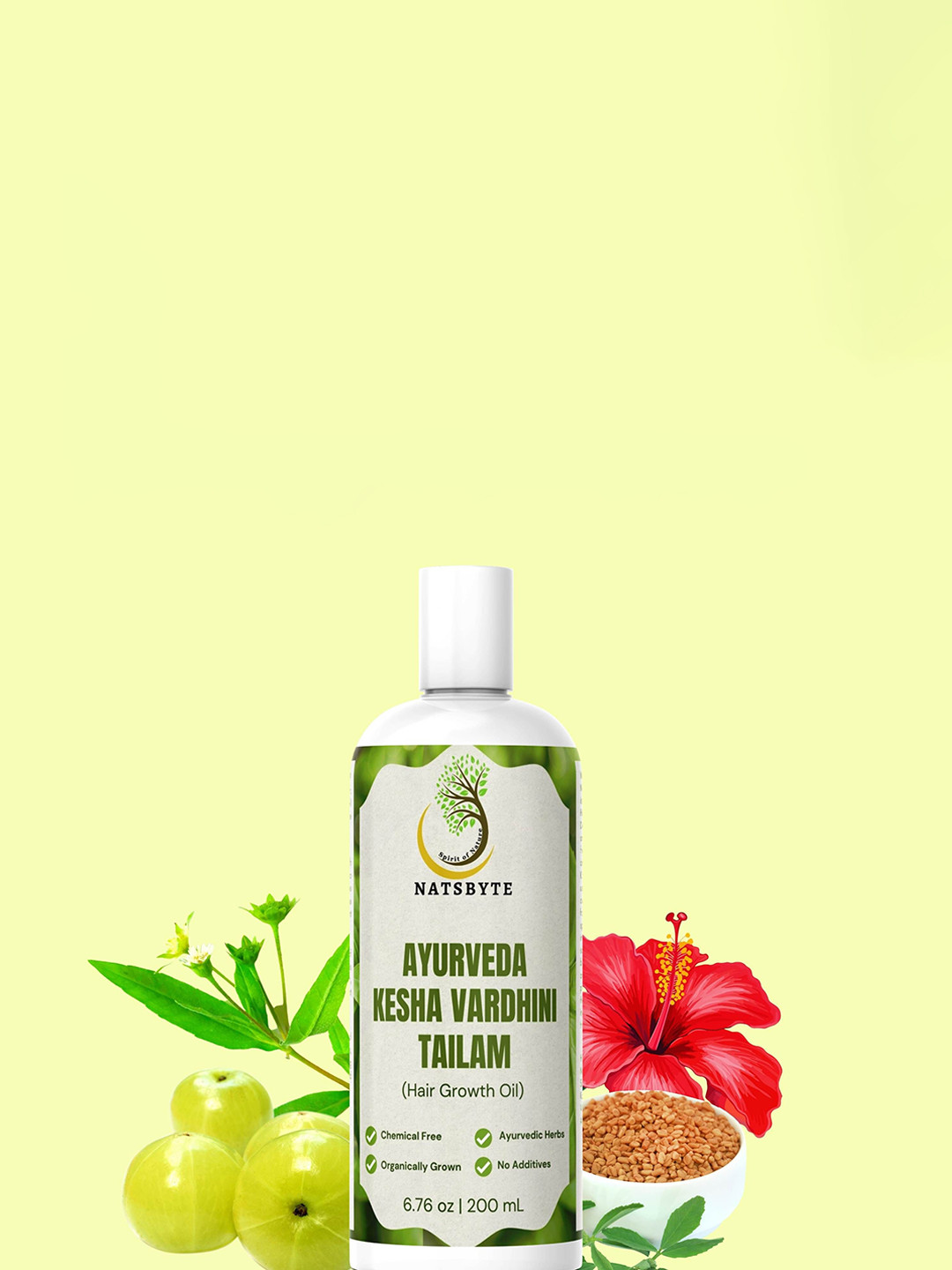 NATSBYTE Ayurveda Kesha Vardhini Tailam With Amla For Hair Growth Oil- 200 ml