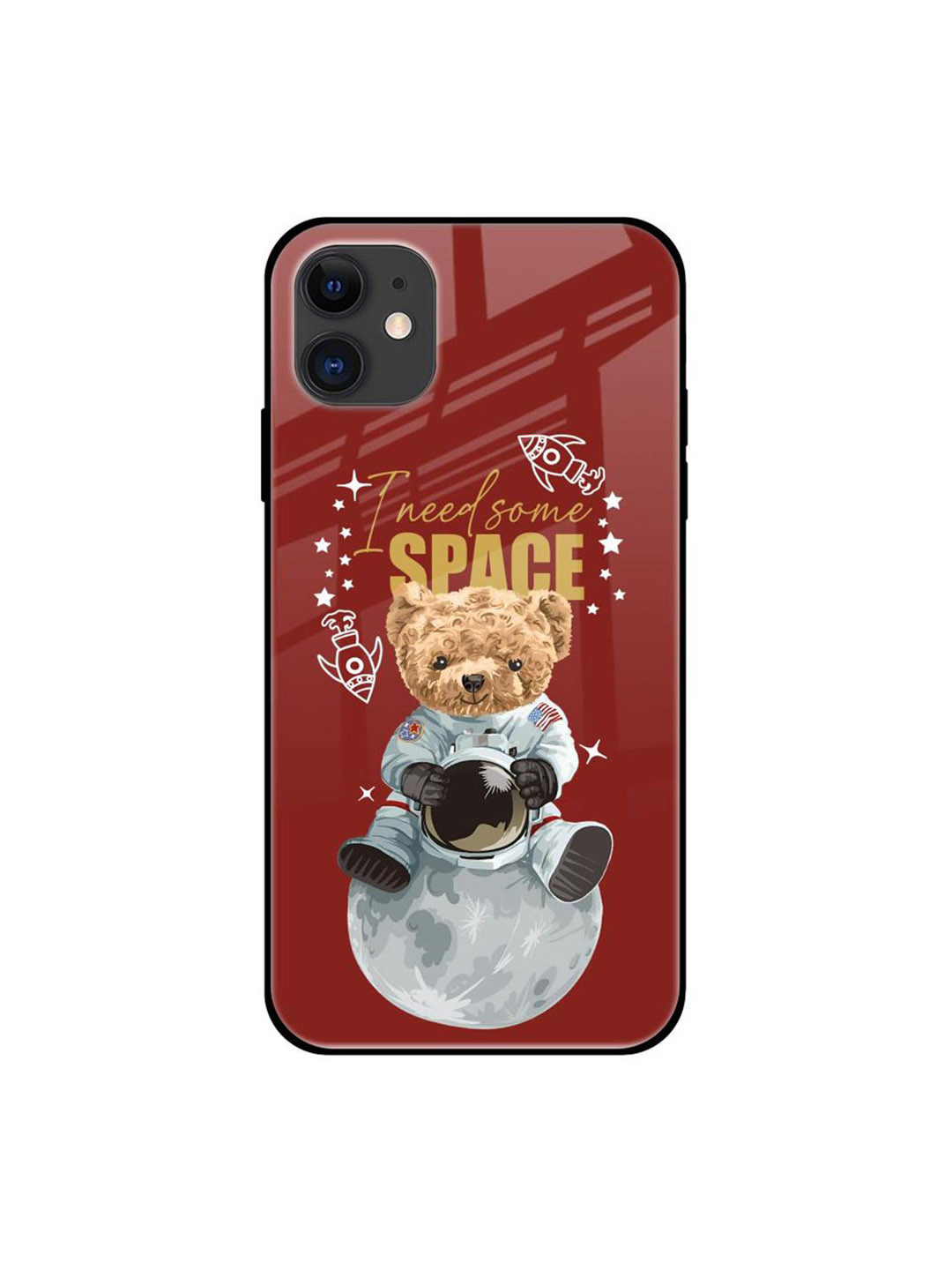 QRIOH Astronaut Bear Printed iPhone 12 Mini Back Case
