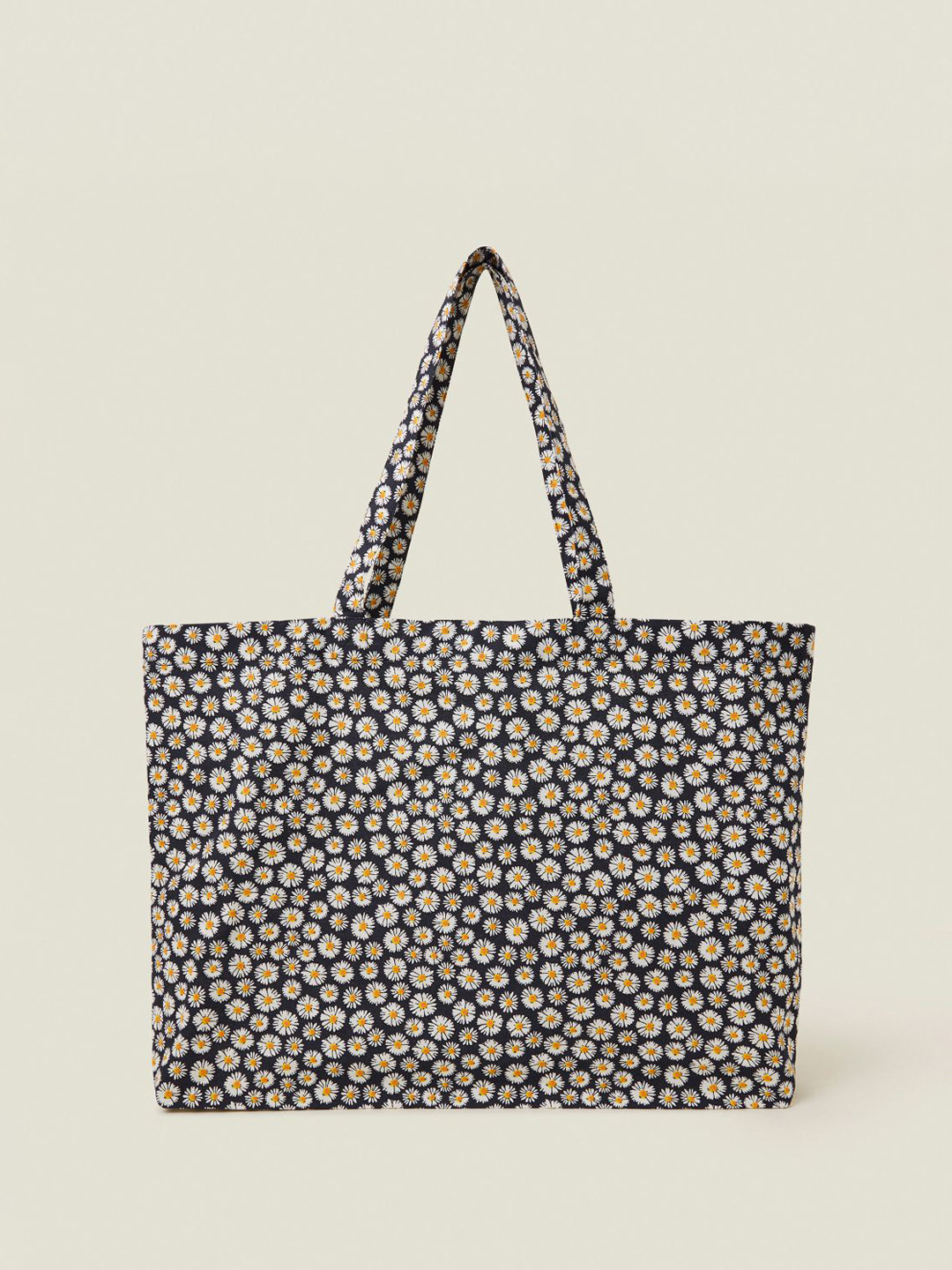 Accessorize Women Daisy Print Cotton Shopper Bag