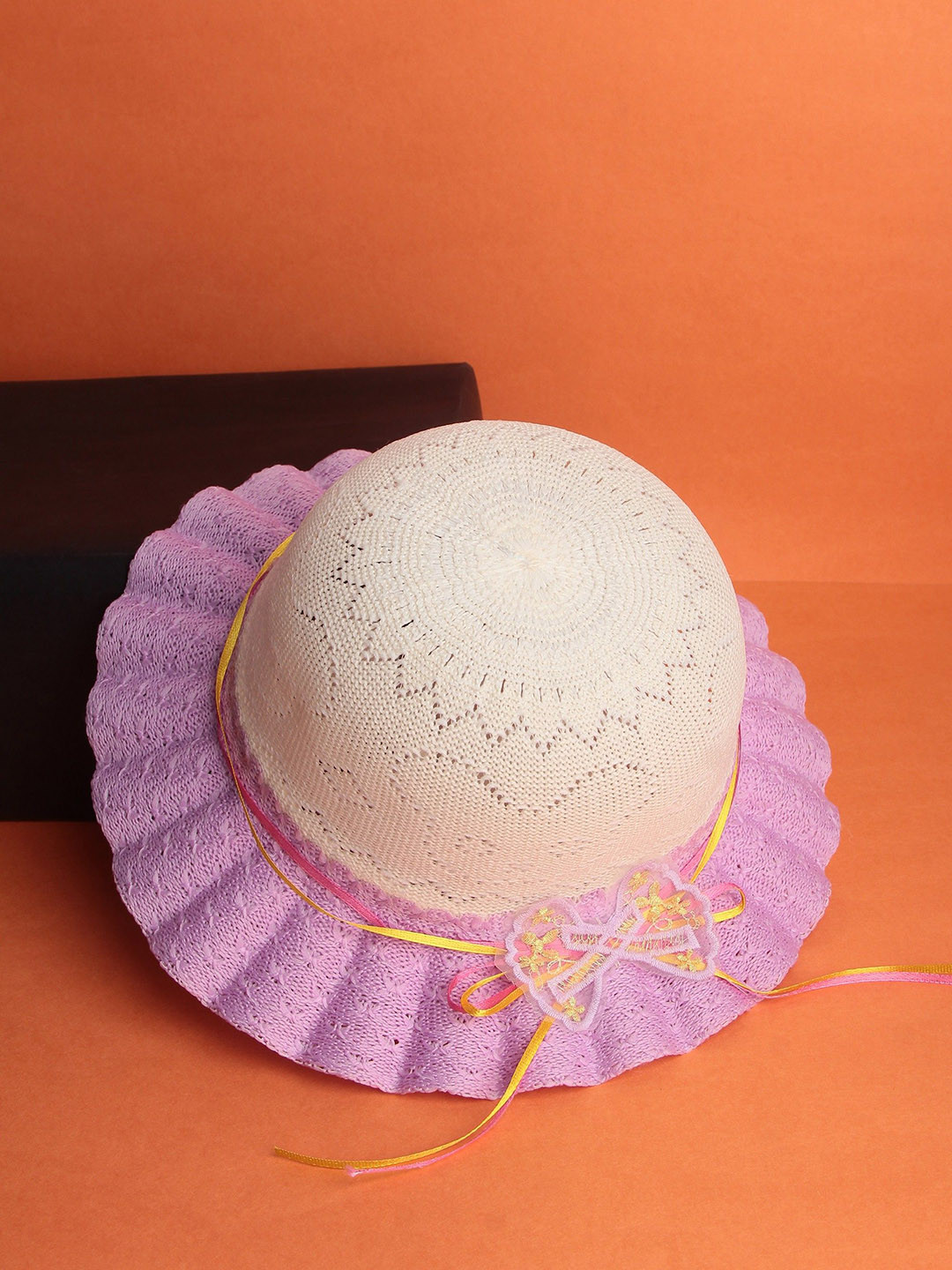 Infispace Women Purple Embroidered Fedora Hat