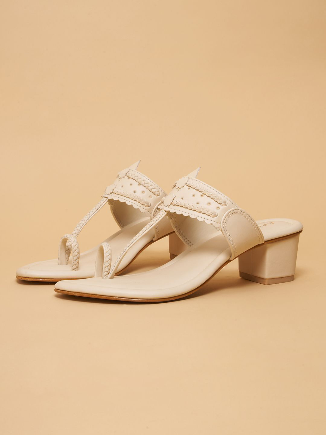 ERIDANI Alia Kolhapuri Block Heels