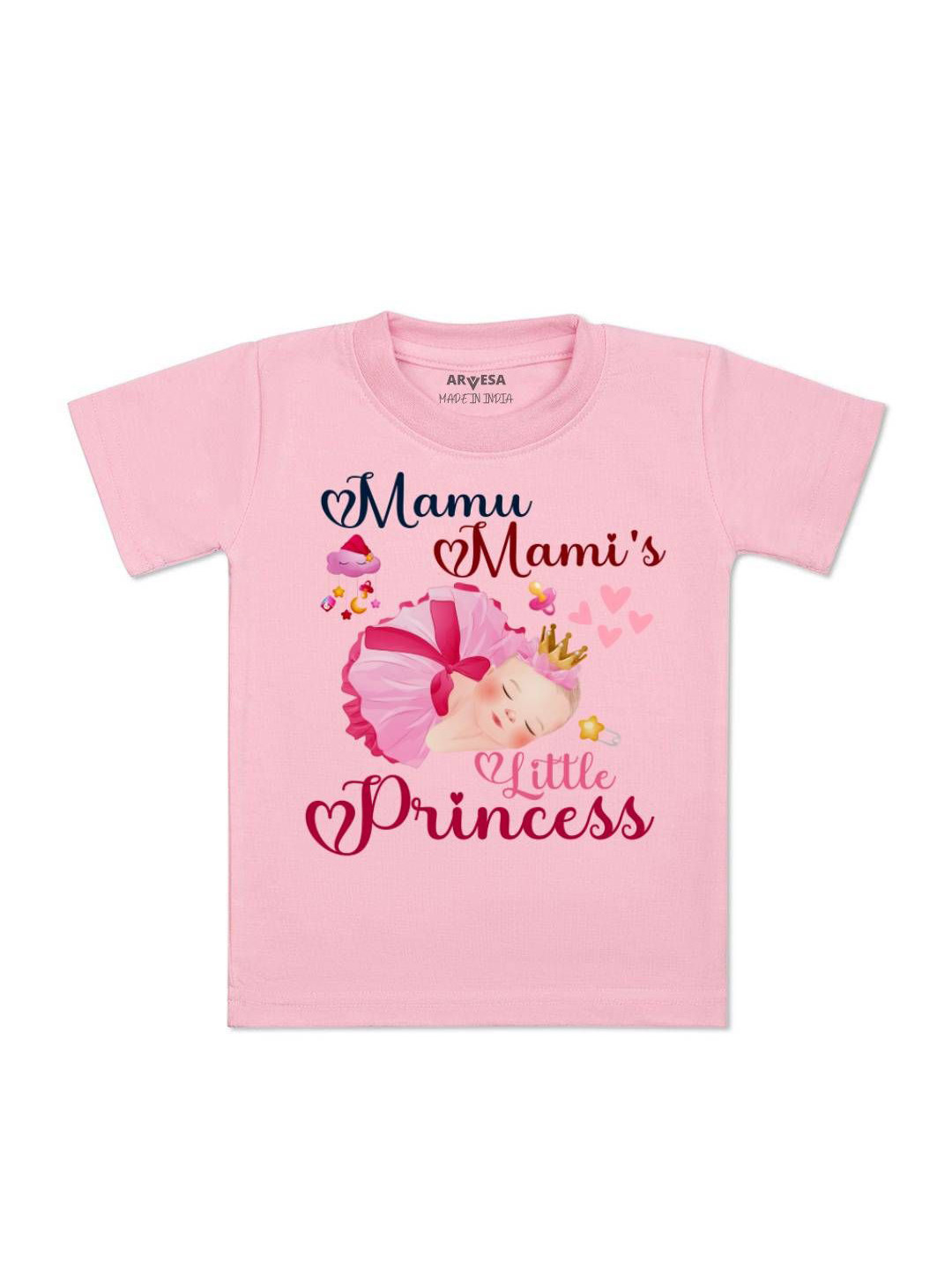 Arvesa Kids Mamu Mami Little Princess Printed Tshirt
