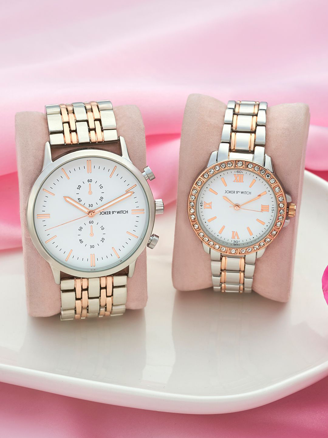 JOKER & WITCH Zack & Florence Analogue Couple Watches Giftset