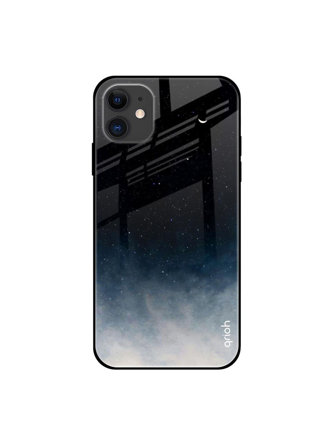 QRIOH Black Aura Printed iPhone 12 Mini Back Case