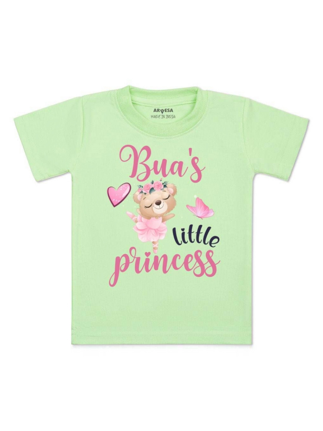 Arvesa Kids Bua Little Princess Printed Tshirt