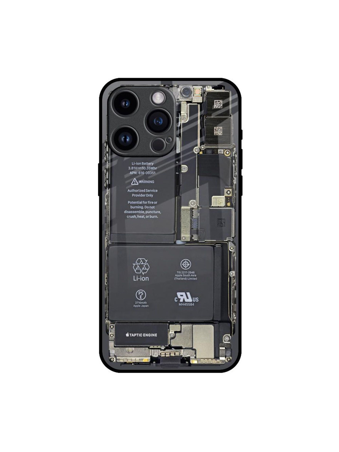 QRIOH Skeleton Inside Printed iPhone 14 Pro Max Back Case