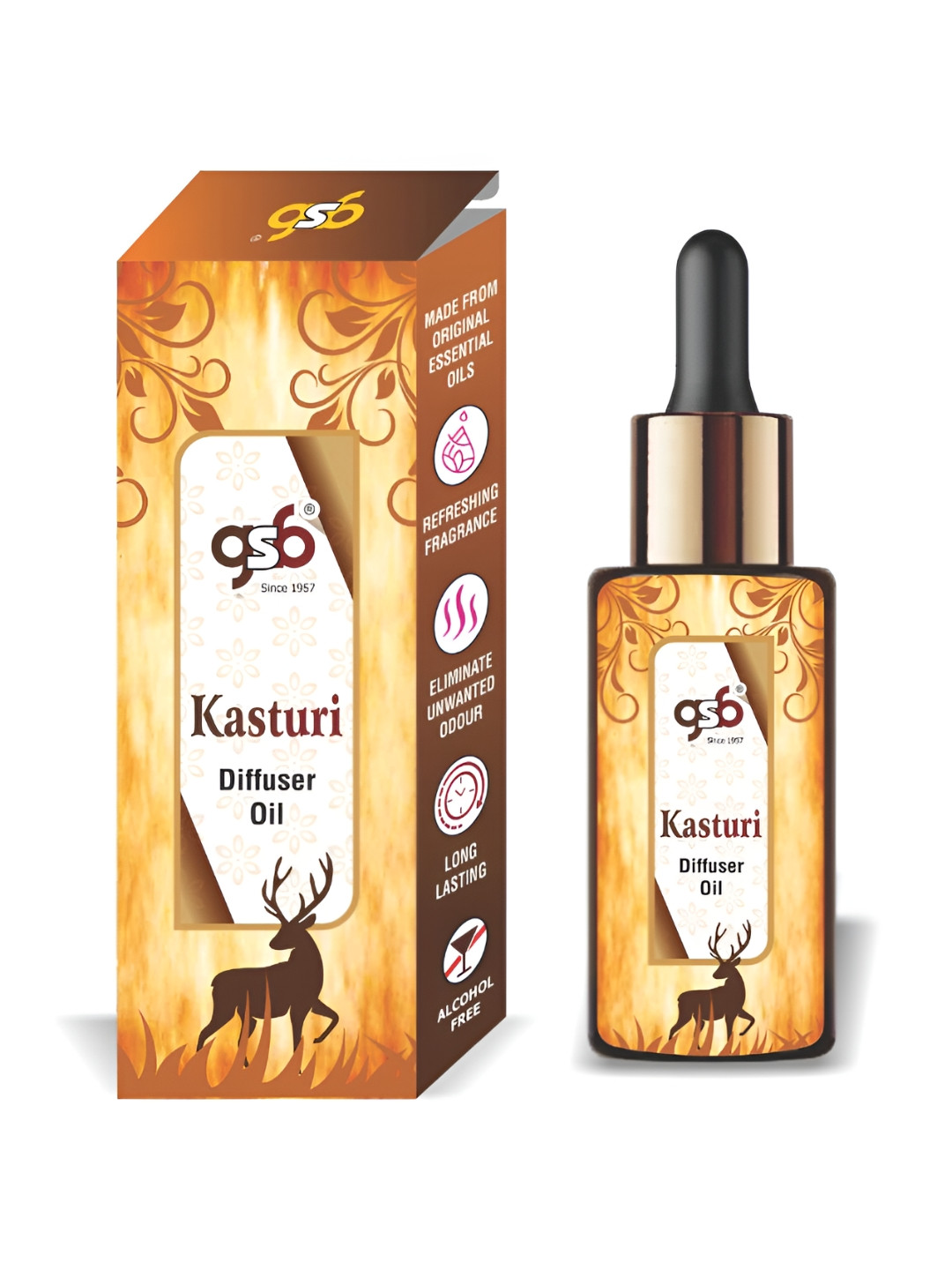 GSB Transparent Kasturi Diffuser Oil - 15 ml
