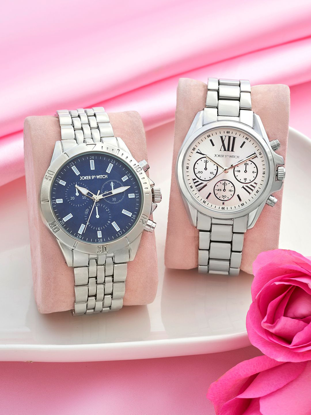 JOKER & WITCH Harry & Olivia Analogue Couple Watches Giftset