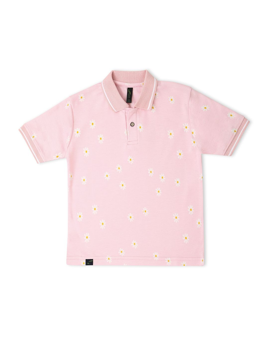 earth conscious Floral Print Cotton Shirt Style Top