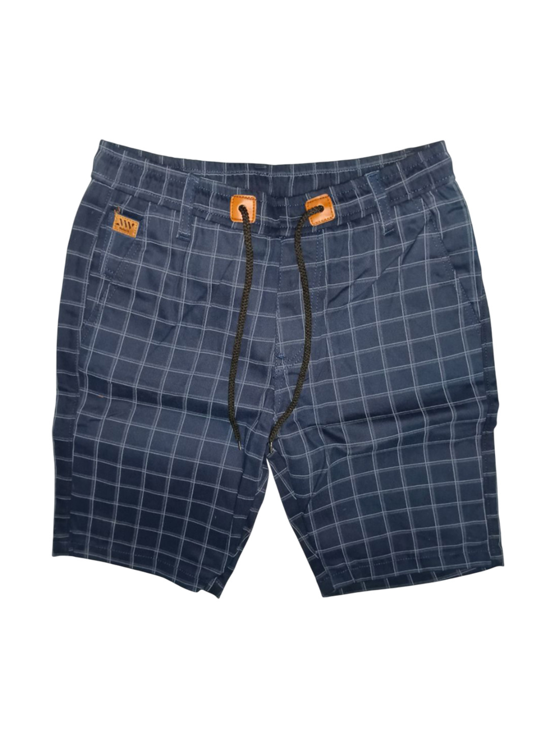 Watello Men Checked Mid-Rise Cotton Shorts