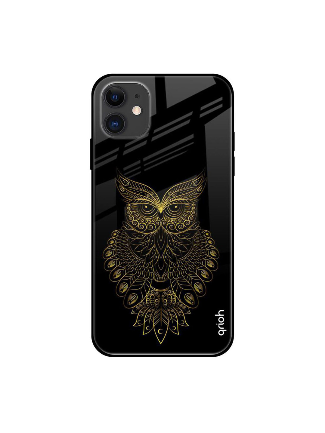 QRIOH Golden Owl Printed iPhone 12 Mini Back Case