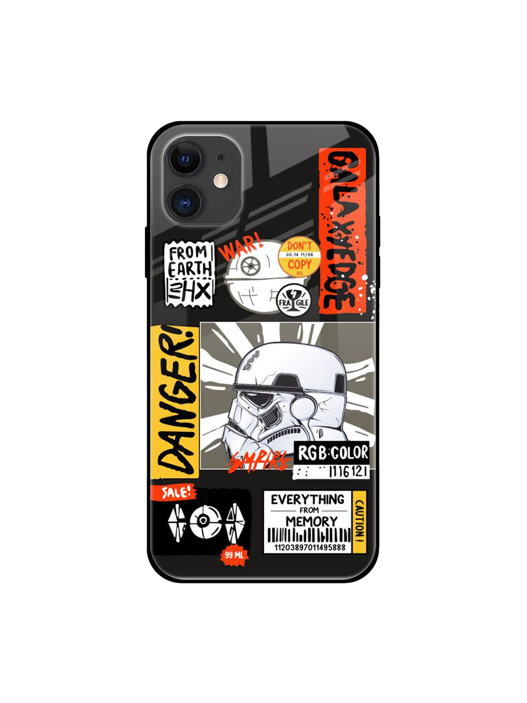 QRIOH Galaxy Edge Printed iPhone 12 Mini Back Case