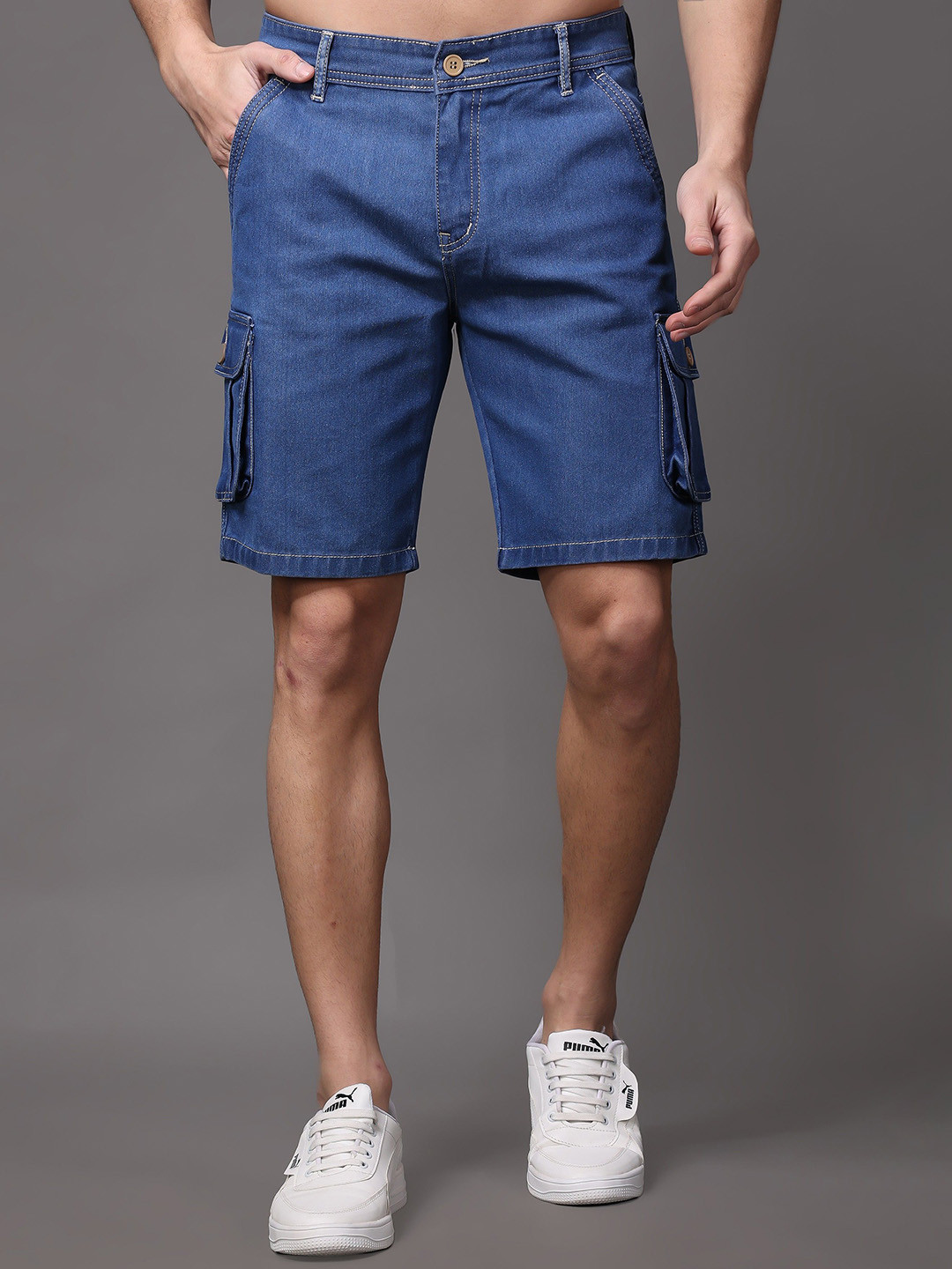 ZAYSH Men  Denim Shorts