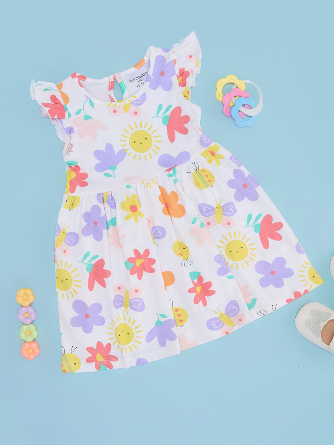 Pantaloons Baby Floral Print Fit & Flare Dress