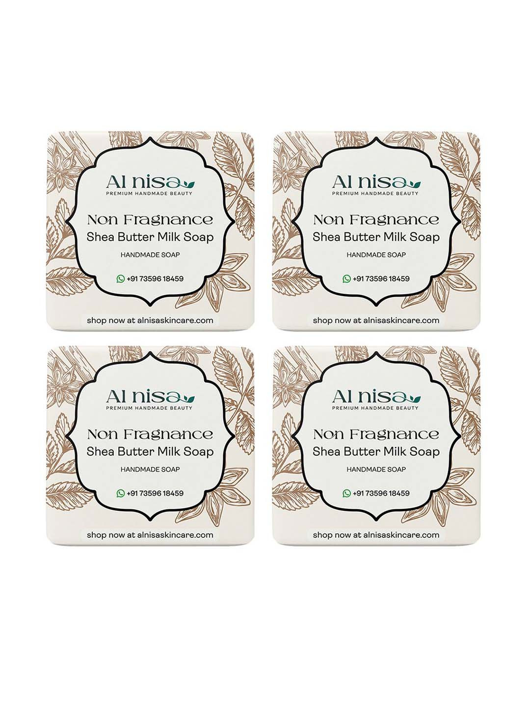 Al Nisa Set Of 4 Shea Butter Handmade Soap- 100 g Each
