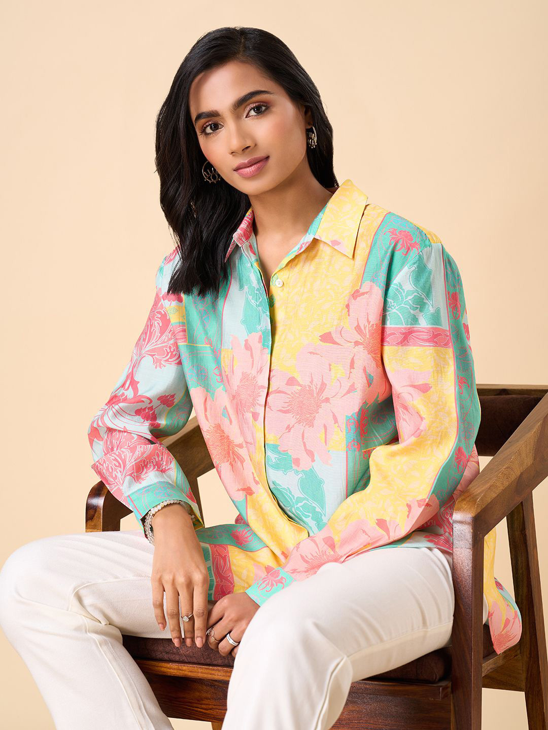 Marigold Lane Shirt Style Top