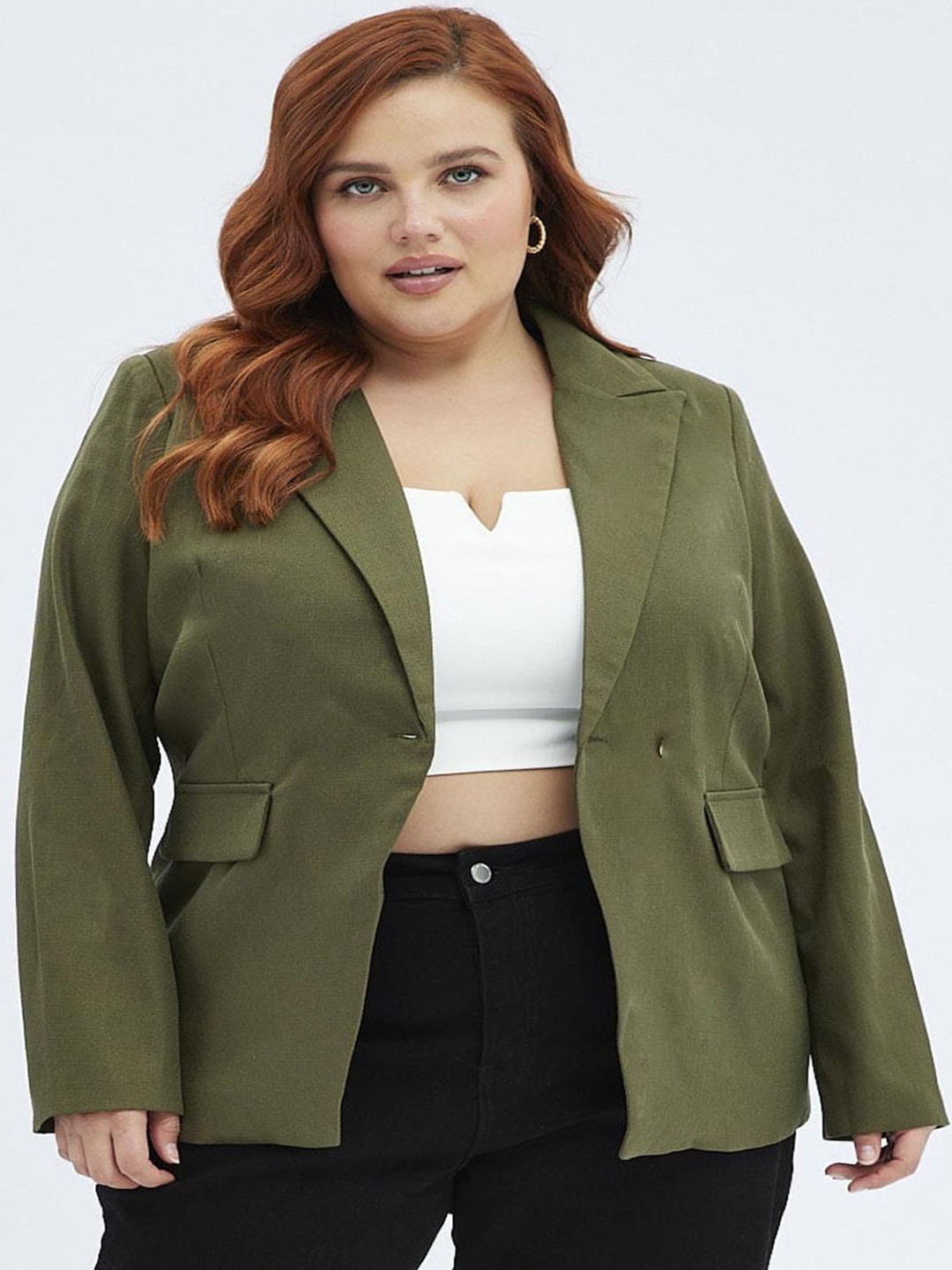 Shiv traders collection Plus Size Single-Breasted Notched Lapel Collar Formal Blazers