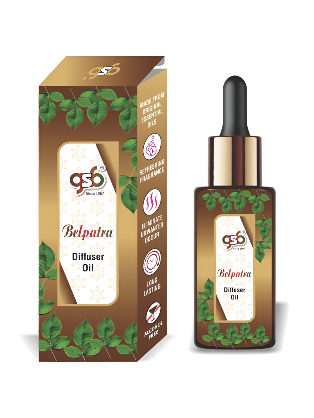 GSB Transparent Belpatra Diffuser Oil - 15 ml