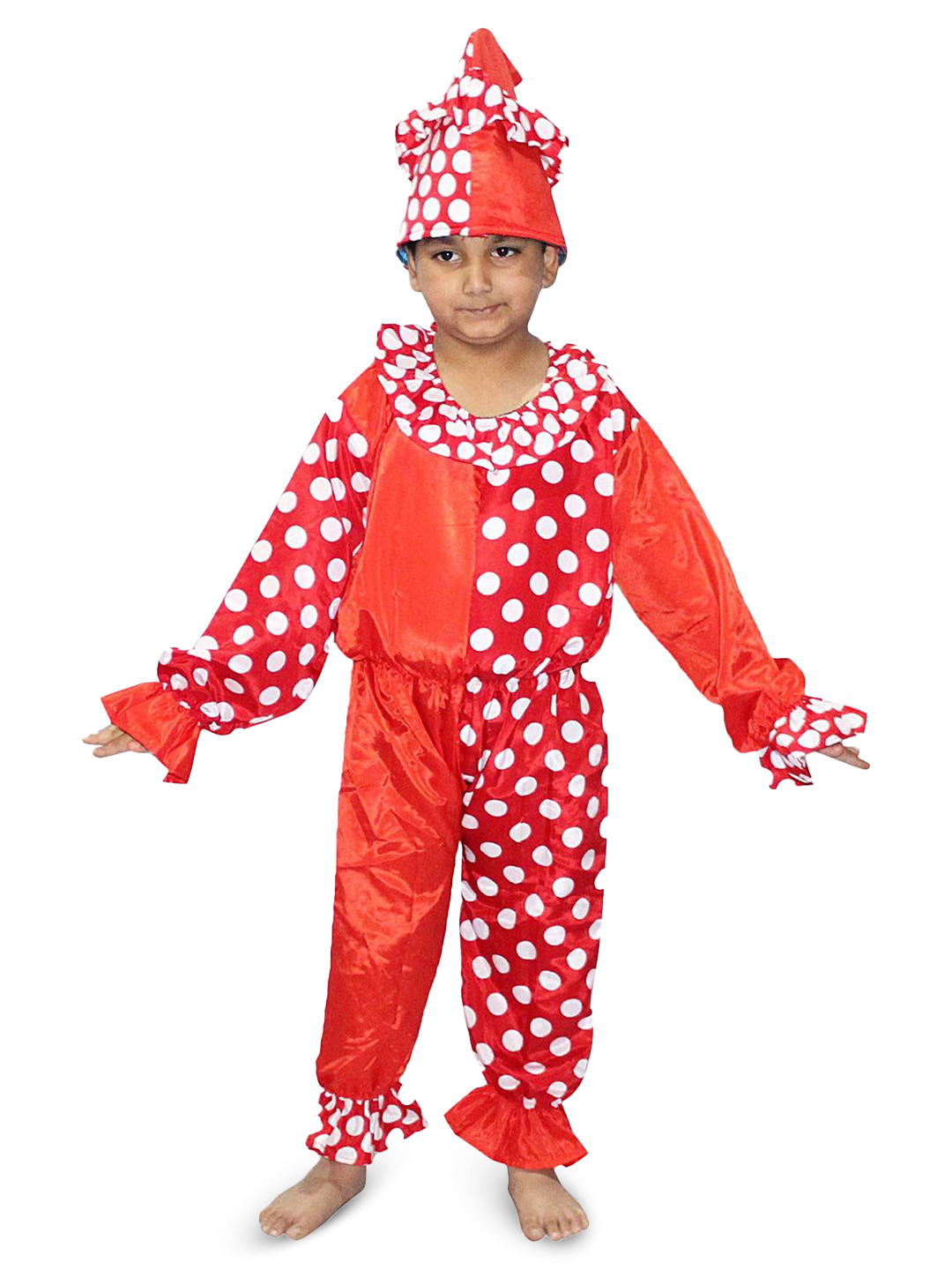 Kaku Fancy dresses Boys Printed Comic Character Clown Costume Set