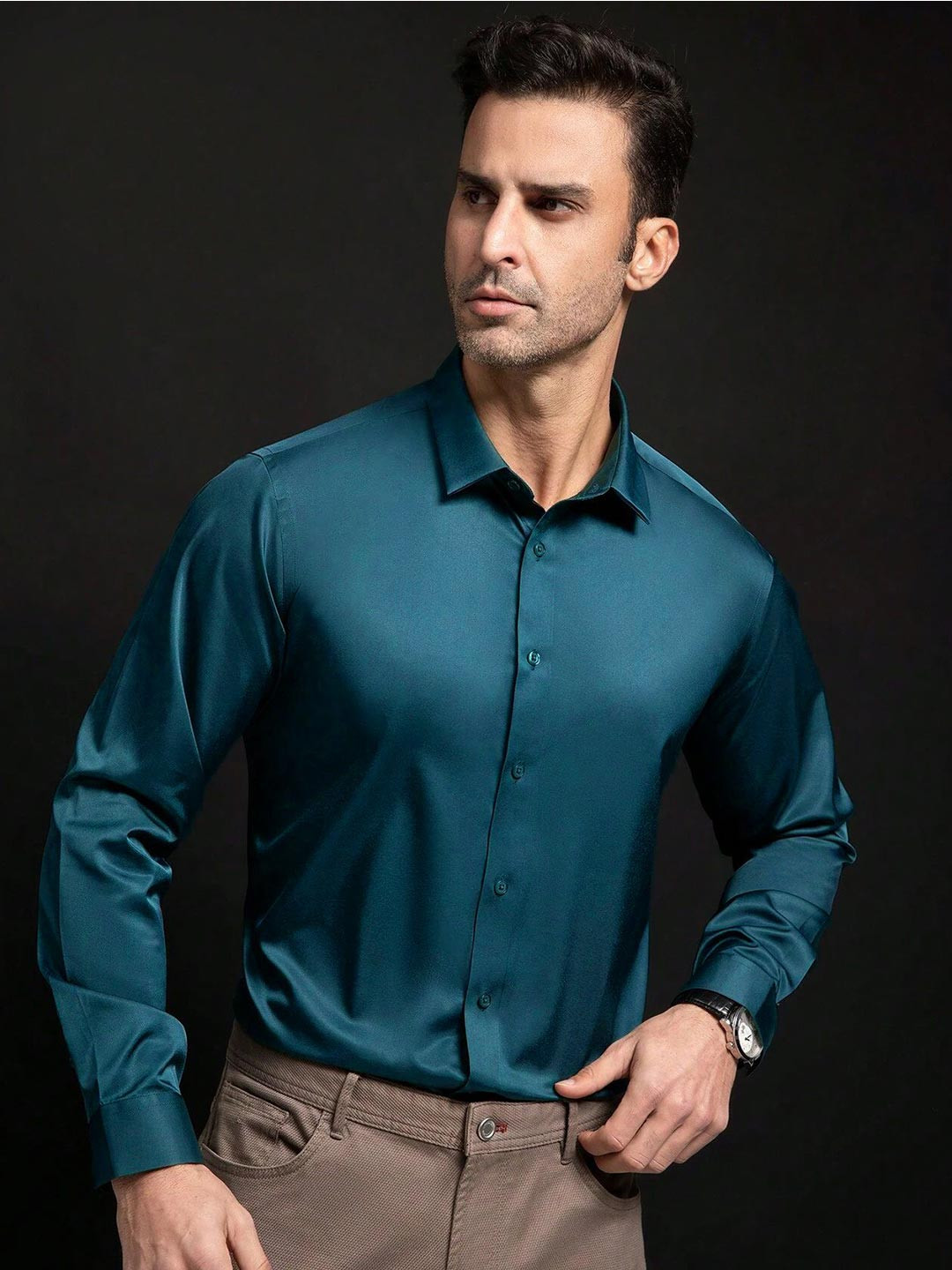 SOLSTICE Men Comfort Opaque Party Shirt