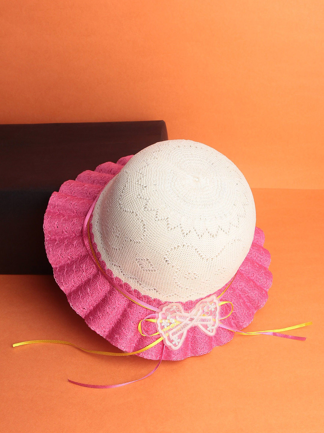 Infispace Women Magenta Embroidered Fedora Hat