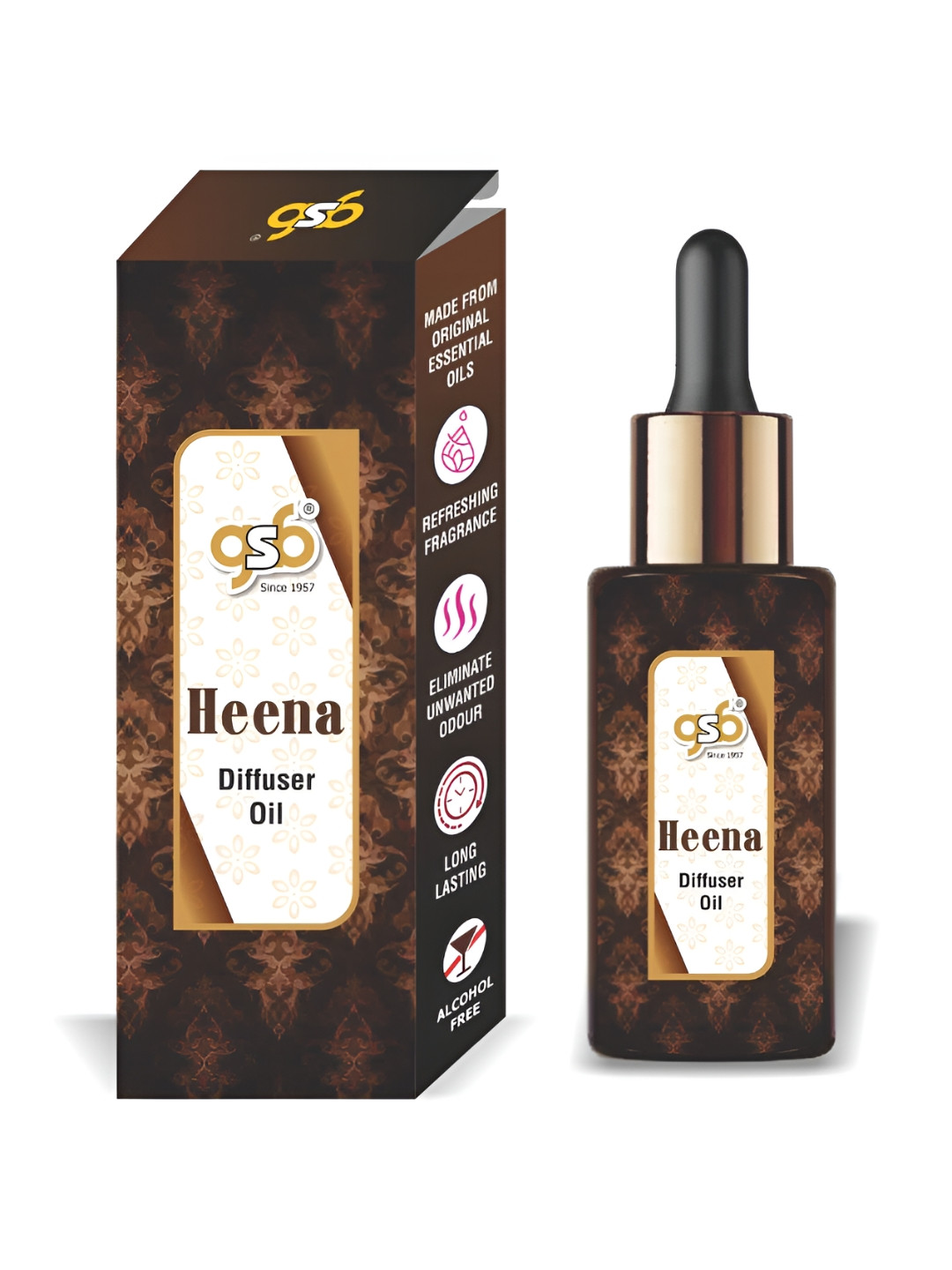 GSB Transparent Heena Diffuser Oil - 15 ml